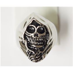 Stainless Steel Men's Grim Reaper Ring/Retail $60