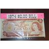 Image 1 : 1974 $2 DOLLAR BILL