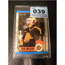 KIRK MCLEAN ROOKIE CARD