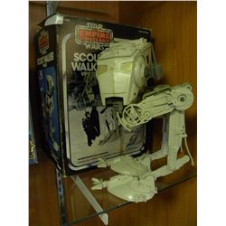 BOXED STAR WARS EMPIRE STRIKES BACK SCOUT WALKER VEHICLE