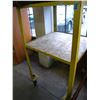 Image 1 : YELLOW 4 WHEEL ROLLING CART