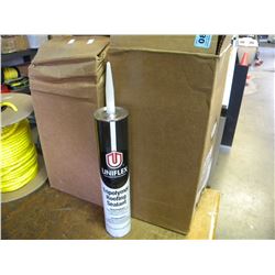 2 BOXES OF BLACK UNIFLEX TRIPOLYMER ROOFING SEALANT