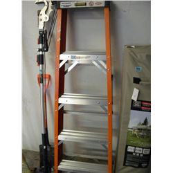 NEW SHOP PRO 5' FT ALUMINUM & FIBERGLASS STEP LADDER