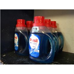 6 BOTTLES OF PERSIL LIQUID LAUNDRY DETERGENT