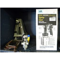 CRAFTSMEN PAINT SPRAYER/2 JACK STANDS/BALL MOUNT/2 U-CLAMPS