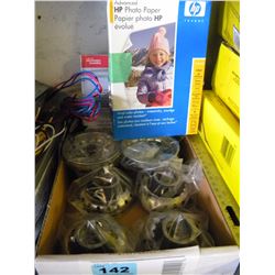BOX OF PHOTO PAPER/SINK STOPPERS/ETC (seized freight)