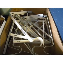 BOX OF SHELF HANGERS