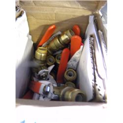 BOX OF 0.5" BALL VALVES (SEIZED FREIGHT)