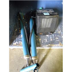 3 BICYCLE PUMPS/SMALL SPACE HEATER