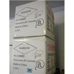 2 BOXES OF NEW SINGLE LAMP LIGHT WALL FIXTURES