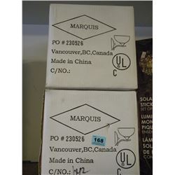 2 BOXES OF NEW SINGLE LAMP LIGHT WALL FIXTURES