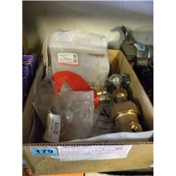 BOX OF WELDING HEAD ASSEMBLIES/COPPER WELDING TIPS/ETC