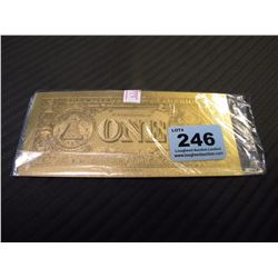 24K COLLECTIBLE GOLD FOIL AMERICAN 1 DOLLAR BILL