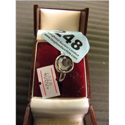 LADIES CUBIC ZIRCONIA SILVER RING