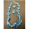 Image 1 : BLUE STONE NECKLACE & MATCHING EARRING SET