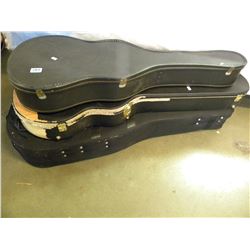 3 GUITAR CASES