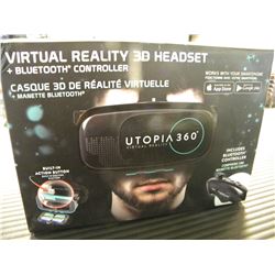 UTOPIA 360 VIRTUAL REALITY 3D HEADSET FOR THE SMART PHONE