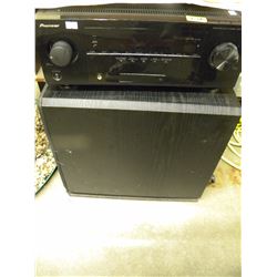 PIONEER RECEIVER AND ENERGY SUBWOOFER