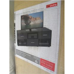 NEW IN BOX BLACK 60" WIDE FLAT PANEL TV STAND