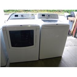 MATCHING WHITE MAYTAG BRAVOS COMMERCIAL WASHER/DRYER UNITS