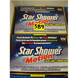 2 STAR SHOWER MOTION LIGHTS (SEIZED FREIGHT)