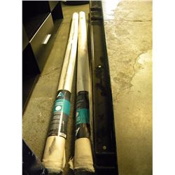 2 ROLLS OF CLASSIC COTTON (PRIMED CANVAS) 6 YARDS X 62" INCHES/LARGE BLACK AUTOMOTIVE BRACE(SEIZED F