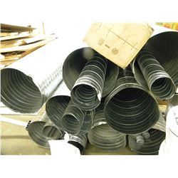 PALLET OF LARGE GALVANIZED DUCTING (INCLUDES WALL ELBOW) (SEIZED FREIGHT)