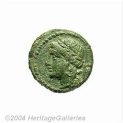 Sicily, Leontinoi. After 214 B.C. AE (14 mm
