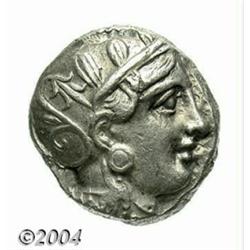 Attica, Athens. After 393 B.C. AR tetradrachm