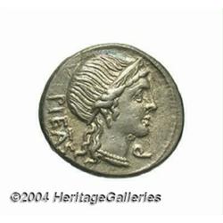 M. Herennius. 108-107 B.C. AR denarius (19 mm,