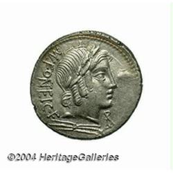 Mn. Fonteius C. f. 85 B.C. AR denarius (20 mm,
