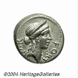 Q. Sicinius. 49 B.C. AR denarius (17 mm, 3.76