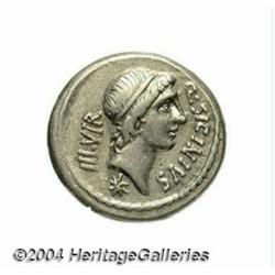 Q. Sicinius and C. Coponius. 49 B.C. AR