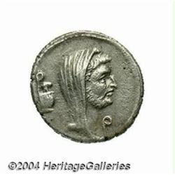 Mark Antony. 44 B.C. AR denarius (17 mm, 3.80