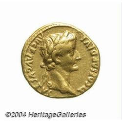 Tiberius. A.D. 14-37. AV aureus (18 mm, 7.65