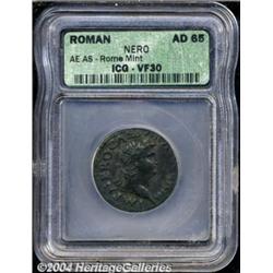 Nero. A.D. 54-68. AE as (26 mm).. Rome, ca.