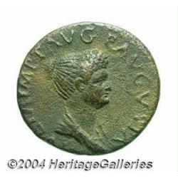 Julia Titi, daughter of Titus. AE dupondius