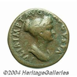 Julia Titi, daughter of Titus. AE dupondius