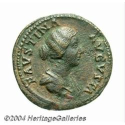 Faustina II, wife of Marcus Aurelius. AE
