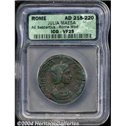 Julia Maesa, grandmother of Elagabalus. AE