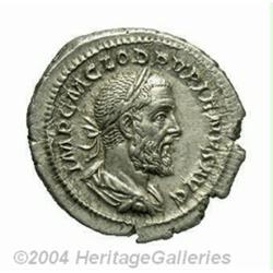 Pupienus. A.D. 238. AR denarius (21 mm, 3.49