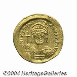 Justinian I. A.D. 527-565. AV solidus (20 mm,