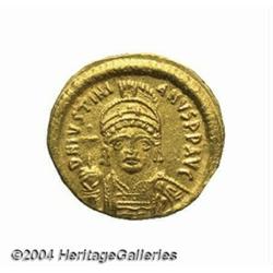 Justinian I. A.D. 527-565. AV solidus (20 mm,