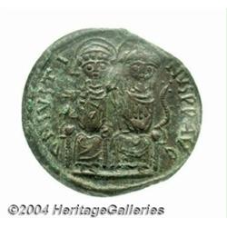 Justin II. A.D. 565-578. AE follis (31 mm).