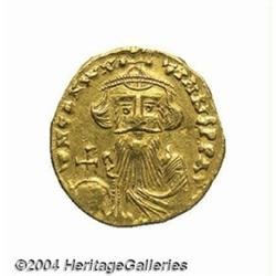 Constans II. A.D. 641-668. AV solidus (20 mm,