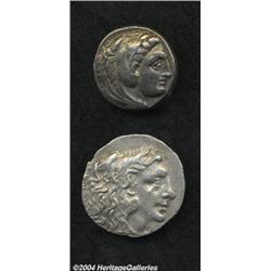 Lot of two Macedonian tetradrachms of
