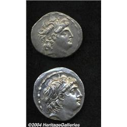 Lot of two Seleukid tetradrachms. Includes: