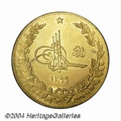 Amanullah. Gold 5 Amani SH1299 (1920), KM889,