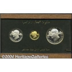 Three-piece set 1970 including: 5 Riyals,
