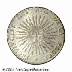 Rio de la Plata. 8 Reales 1815-F, KM14, AU, an